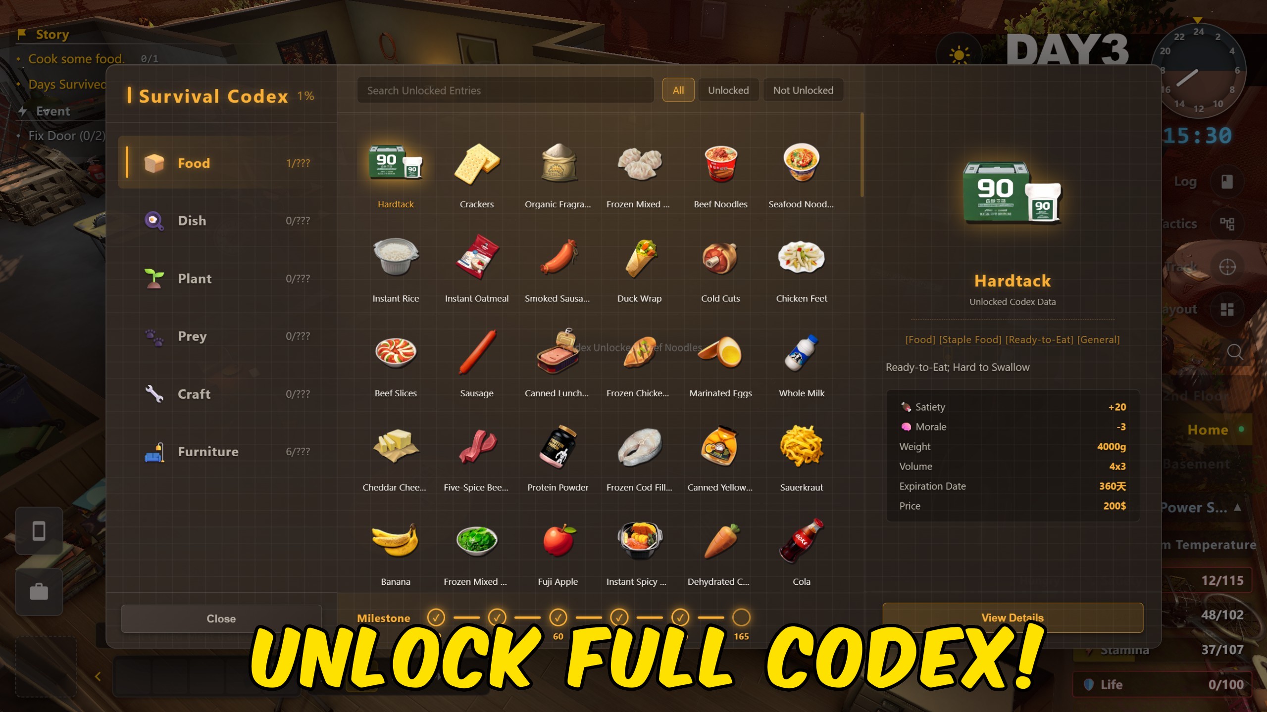 Survival Log — Meta Unlocker